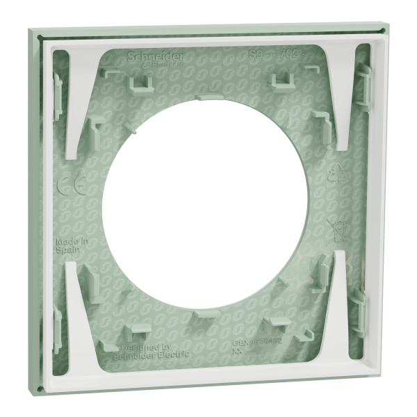Odace - plaque de finition 1 poste - couleur vert jade