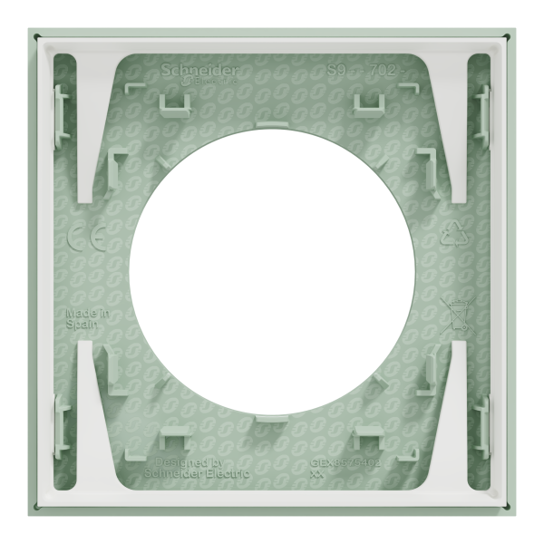 Odace - plaque de finition 1 poste - couleur vert jade