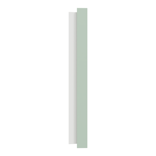 Odace - plaque de finition 3 postes - couleur vert jade