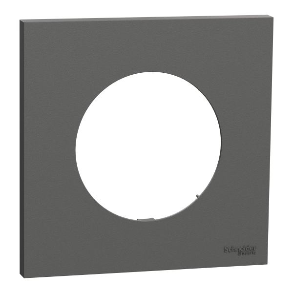 Odace - plaque de finition 1 poste - couleur gris basalte