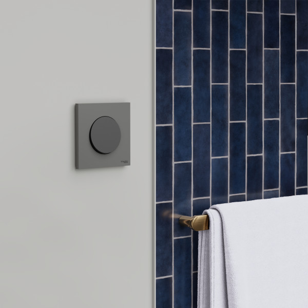 Odace - plaque de finition 1 poste - couleur gris basalte