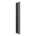 Odace - plaque de finition 2 postes - couleur gris basalte