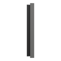 Odace - plaque de finition 3 postes - couleur gris basalte
