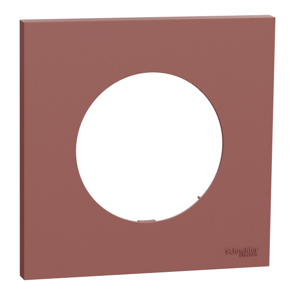 Odace - plaque de finition 1 poste - couleur rose grenat