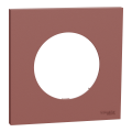 Odace - plaque de finition 1 poste - couleur rose grenat