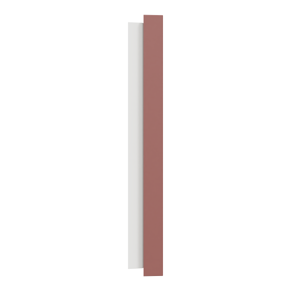 Odace - plaque de finition 2 postes - couleur rose grenat
