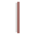 Odace - plaque de finition 3 postes - couleur rose grenat