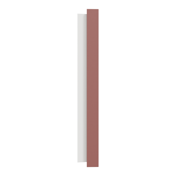 Odace - plaque de finition 4 postes - couleur rose grenat