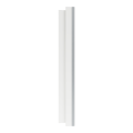 Odace métal - plaque de finition 1 poste - effet titane support blanc