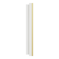 Odace métal - plaque de finition 1 poste - effet laiton support blanc