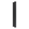 Odace métal - plaque de finition 2 postes - effet perle noire support noir