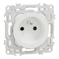 Odace - lot de 108 prises 2p+t rénovation à puits - 4 bornes/pôle - blanc craie
