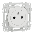 Odace - lot de 108 prises 2p+t affleurantes s920052 - blanc craie