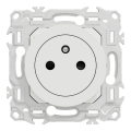 Odace - lot de 108 prises 2p+t affleurantes s920052 - blanc craie