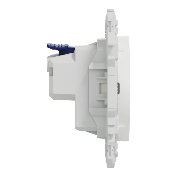 Odace - lot de 108 prises 2p+t affleurantes s920052 - blanc craie
