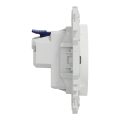 Odace - lot de 108 prises 2p+t affleurantes s920052 - blanc craie