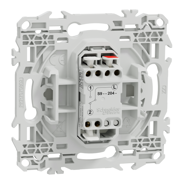 Odace - lot de 108 va-et-vient ou poussoir s920204 - blanc craie