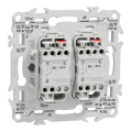 Odace - lot de 108 double va-et-vient ou poussoir s920214 - blanc craie