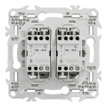 Odace - lot de 108 double va-et-vient ou poussoir s920214 - blanc craie