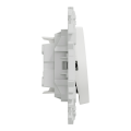 Odace - lot de 108 double va-et-vient ou poussoir s920214 - blanc craie