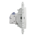 Odace - lot de 108 prises rj45 cat6 stp grade 2tv min à grade 3tv - blanc craie