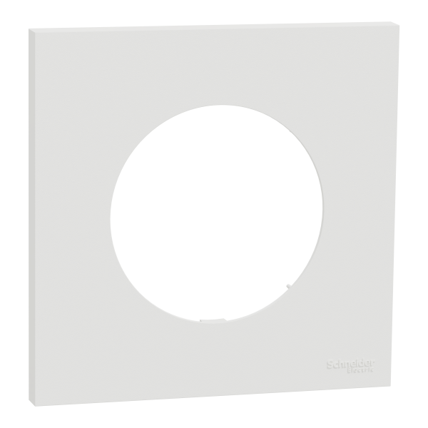 Odace - plaque de finition 1 poste - couleur blanc craie