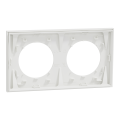 Odace - lot de 84 plaques de finition 2 postes - couleur blanc craie