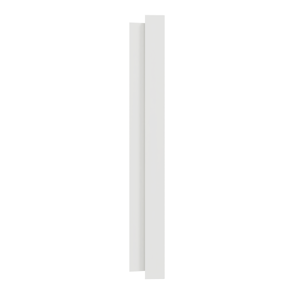 Odace - plaque de finition 3 postes - couleur blanc craie