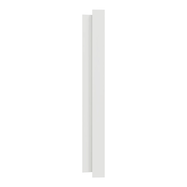 Odace - plaque de finition 4 postes - couleur blanc craie