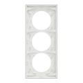 Odace - plaque de finition 3 postes entraxe spécifique 57mm - blanc craie
