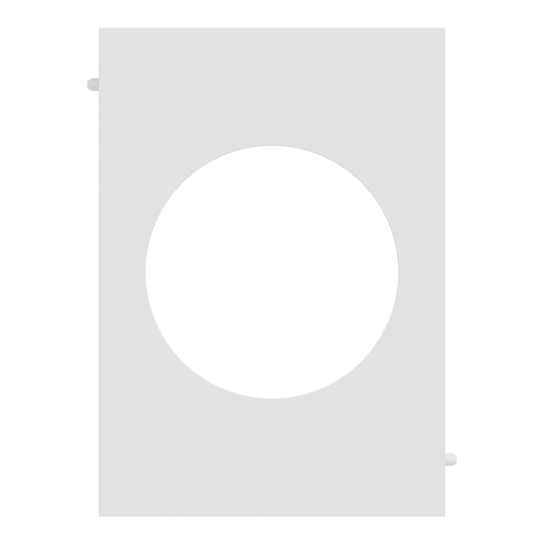 Odace architecte - plaque de finition centrale - couleur blanc craie