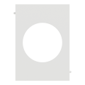 Odace architecte - plaque de finition centrale - couleur blanc craie