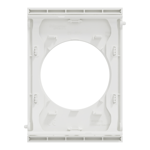 Odace architecte - plaque de finition centrale - couleur blanc craie