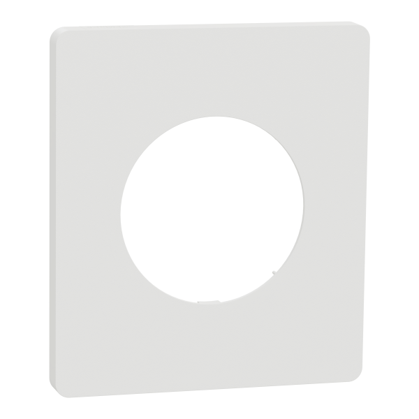 Odace architecte - plaque de finition 1 poste - couleur blanc craie