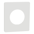 Odace architecte - plaque de finition 1 poste - couleur blanc craie