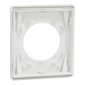 Odace architecte - plaque de finition 1 poste - couleur blanc craie