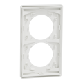 Odace architecte - plaque 2 postes entraxe spécifique 57mm - blanc craie