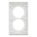 Odace architecte - plaque 2 postes entraxe spécifique 57mm - blanc craie