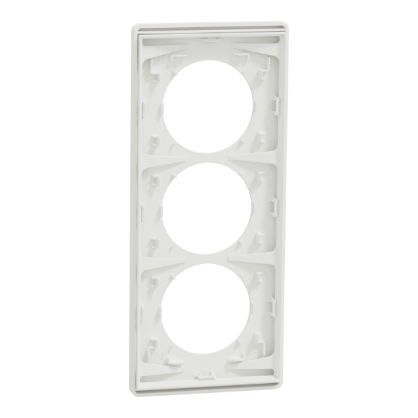 Odace architecte - plaque 3 postes entraxe spécifique 57mm - blanc craie