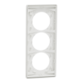 Odace architecte - plaque 3 postes entraxe spécifique 57mm - blanc craie