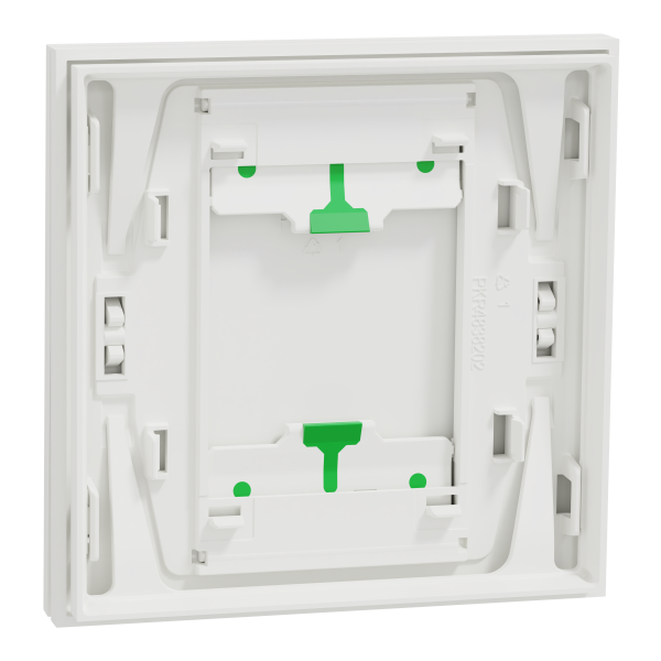 Odace intégral - enjoliveur et plaque - pour vv ou poussoir simple - blanc craie