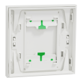 Odace intégral - enjoliveur et plaque - pour vv ou poussoir simple - blanc craie