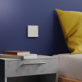 Odace intégral - enjoliveur et plaque - pour vv ou poussoir simple - blanc craie