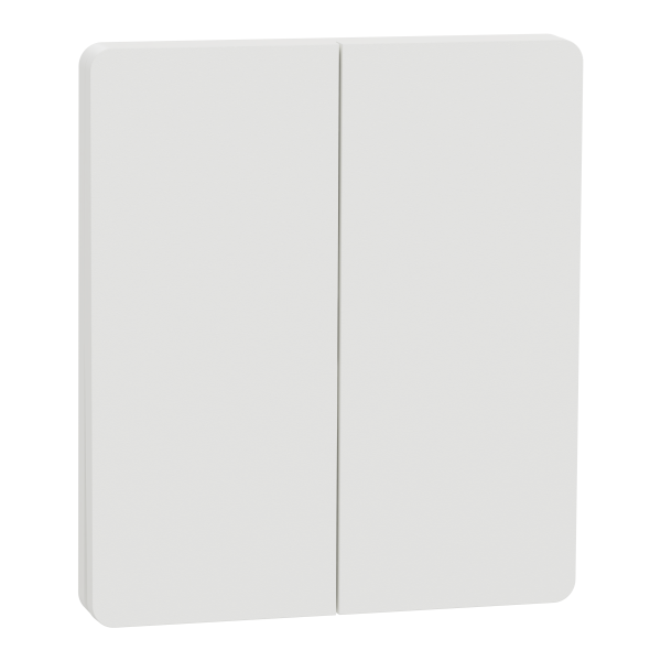 Odace architecte intégral - enjo et plaque - pour vv ou bp double - blanc craie