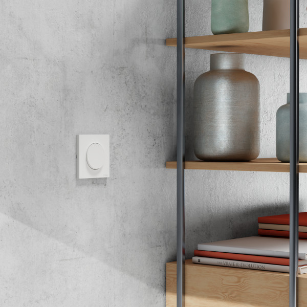 Odace origine - plaque de finition 1 poste - couleur blanc