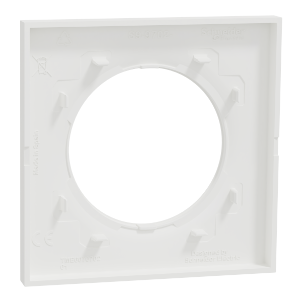 Odace origine - lot de 168 plaques de finition 1 poste - couleur blanc