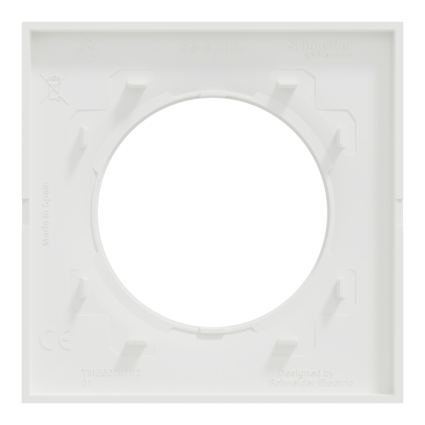 Odace origine - lot de 168 plaques de finition 1 poste - couleur blanc