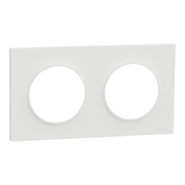 Odace origine - lot de 84 plaques de finition 2 postes - couleur blanc
