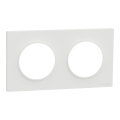 Odace origine - lot de 84 plaques de finition 2 postes - couleur blanc