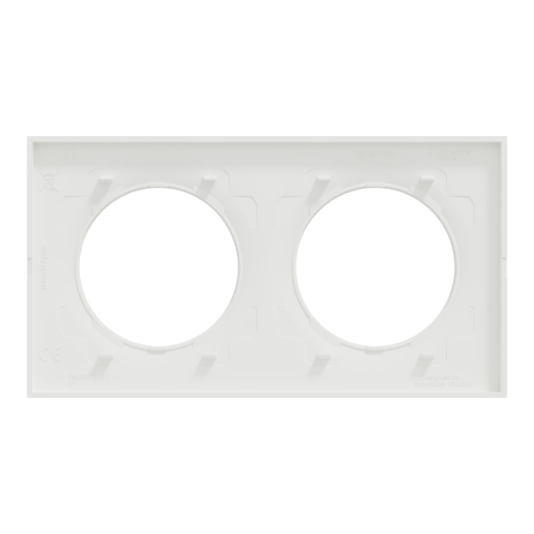 Odace origine - lot de 84 plaques de finition 2 postes - couleur blanc